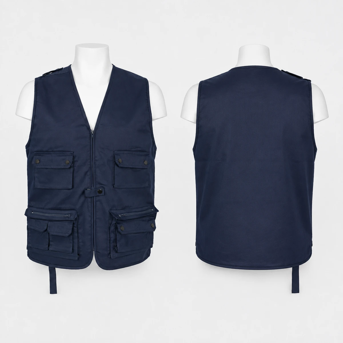 Vaultex, 65/35 Vest Coat, 195 Gsm, Navy Blue