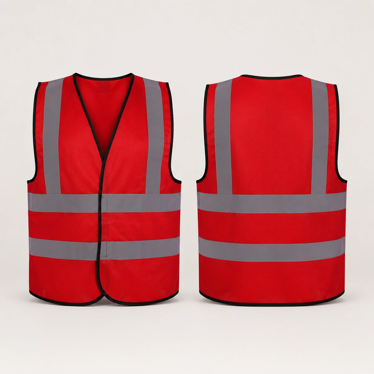 Vaultex, Safety Fabric Vest, Red Color