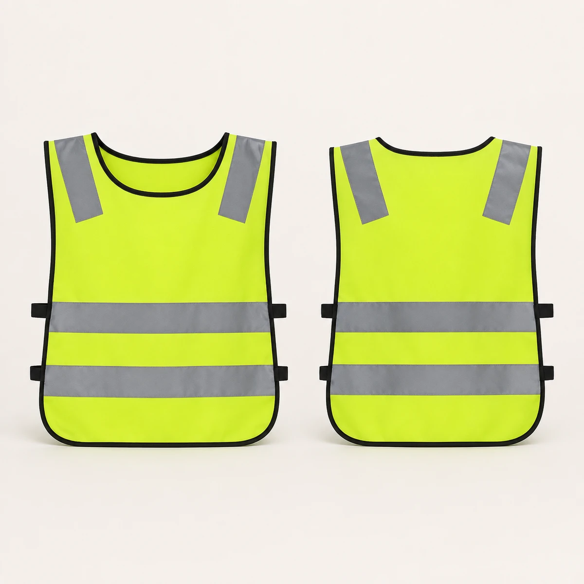 Vaultex, Safety Fabric Type Pullover Vest with Reflective for Kids, Green Color